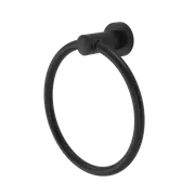 Caroma Matte Black Cosmo Towel Ring - Black