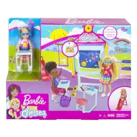 在飛比找蝦皮購物優惠-全新 Barbie 小凱莉 歡樂校園 芭比 溜滑梯 盪鞦韆 