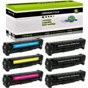 6PK CB540A Toner Fits for HP 125A Color LaserJet CP1215 CP1515N CP1518NI CM1312