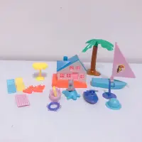 在飛比找蝦皮購物優惠-C3箱 童年 80年代 小熊樂園玩具組 小熊 小房子