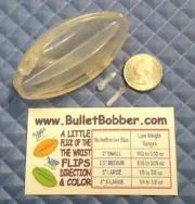(1) 3" CLEAR BulletBobber mini Side Planer Board Bobber GO Steer It Fishing