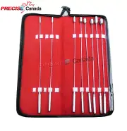 8 Piece Kit Bakes Rosebud Dilators Sounds, 6mm to 13mm In Case