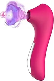 Sex Toy Rose Sucker Vibrator Toys,Clitoral G Spot Vibrators Female Sex Toys Mini Vibrator,Nipple Clit Stimulation Sex Novelties with 10 Licking & Vibrating,Sexual Pleasure Tools for Women Couple