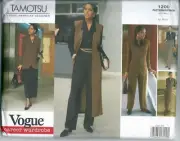 Vogue Sewing Pattern 1200 Tamotsu, Jacket Top Skirt Pants, Size 12-16, Uncut