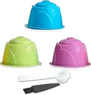 Fillable Coffee Capsules Reusable Coffee Capsule Cup Filter Set Compatible with Dolce Gusto Series Coffee Machine