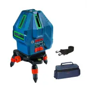 GLL50-15XG Professional Laser Level 5 Lines Green Beam 3D Self-leveling Horizontal & Vertical Cross Measuring Tool