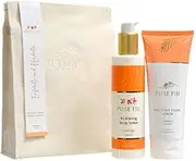 Pure Fiji Bath Gift Set Hydrate & Polish Kit - Spa Gift Sets For Women and Men Include - Coconut Body Scrub and Hydrate Body Lotion for Dry Skin - Spa Gift Sets For Women, Scent Mango