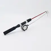 Cat Wand Toy – Adjustable Fishing Pole Design, Interactive Cat Teaser Wand with Retractable Handle,Comfortable Non-Slip Handle, Perfect for Indoor Cats(Not Include Replacement)