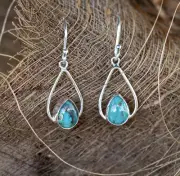 Sterling silver earrings. Sterling silver teardrop earrings. Ladies jewellery.