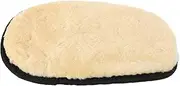Mikinona Leather Boot Buffing Pad Shoe Polishing Glove Faux Lambswool Home Use Car Interior Residue Large Yellow Glove