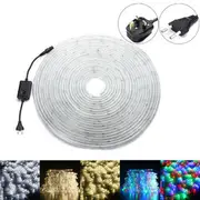 14M SMD3014 Waterproof Flexible LED Tape Ribbon Strip Light Colorful Warm White White AC220V Colorful UK plug
