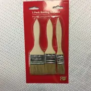 Grill Care Gas & Charcoal Grill 3-Pack Basting Brushes 1", 1.5" & 3" T704-4776