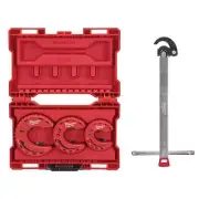 Milwaukee Close Quarter Tubing Cutter Set w/1.25" Basin Wrench Hand Tool 4-Piece