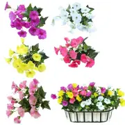 Artificial Faux Petunia Flower Bouquet Simulation Succulent Plants For Home