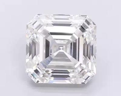 3 Carat Natural D Color Certified Lab Grown Asscher Cut Diamond VVS1 Clarity