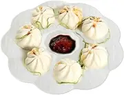 Flower Sauce Plates, Seasoning Dishes Dipping Bowl, Reusable Veggie Tray Snackle Box Container for Home, Cafe, Family Gathering