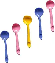 5pcs Mask Spoon Cupcake Spoons Eyebrow Scissors Nose Trimmer for Men Masks Clear Facial Tiny Spoon Scrubber Cream Face Adjustable Espresso Ground Coffee Measuring Spoon Pp