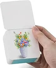 Lightwish 60 Sheets Mini Watercolor Sketchbook 2.6 * 2.6'' Cold Press 300gsm/140lb, Travel Size Portable Tearable Square Painting Notebook, Square Watercolor Sketch Book Art Paper Sketchbook