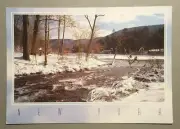 New York Postcard - winter magic, two mountain streams