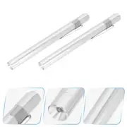 2 Pcs Pupil Lights USB Torch Rechargeable Mini Flashlight Pen