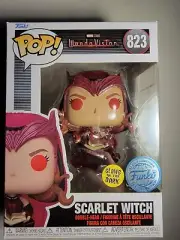 Funko Pop! - Marvel - Scarlet Witch #823 (GITD) Special Edition W/Protector
