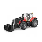 Bruder Licensed 1:16 Scale Massey Ferguson 7600 Tractor With Front End Loader Model Toy