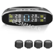 USB Solar Wireless Car LCD W/4 Tire Pressure Monitor System External TPMS Sensor (for: Renault)