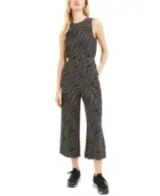 MSRP $155 Michael Kors Printed Wide-Leg Jumpsuit Size 10