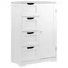 Artiss Bathroom Storage Cabinet Shelf 4 Drawers Laundry Toilet Cupboard Kitchen