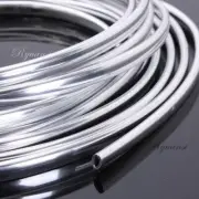 Chrome Car Door Edge Guard Interior Decor Vent Molding Trim Seal Strip Protector