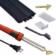 Plastic Welding Kit with Plastic Welder, Rods, Reinforcing Mesh, Hot Iron Stand,