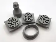 Easter Egg Clay Stamp Bundle 3 egg designs, handle & cutter