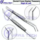 Dental Crane Caplan Tweezer Left & Right Goldman Fox Pocket Marker Tweezer 2 Set