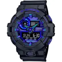 在飛比找PChome24h購物優惠-CASIO 卡西歐 G-SHOCK 虛擬藍系列 科技感雙顯錶