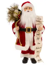 Kurt Adler 17.25in Kringle Klaus Tradition Santa With List