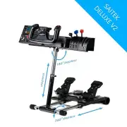 Wheel Stand Pro S Compatible with Saitek Logitech Stand Flight Pro Flight Yoke