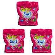 240pc Surf Fabric Stain Removal Washing Capsules Front & Top Loader Rose Fresh