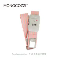 在飛比找momo購物網優惠-【MONOCOZZI】TSA 海關鎖行李帶 - 粉/灰(束帶