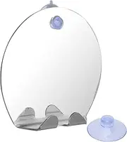 Shower Mirror Fogless for Shaving, Shaving Mirror for Shower with a Suction Cup, Bathroom Mirror, Small Mirror, Shower Accessories, Round Shape Wall Hanging Mirror
