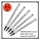 PARKER Refill 5 pieces Black (Nib: F) For Ingenuity [S1162712] New CBP