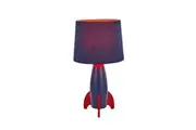 Ravi Rocketship Design Kids Table Lamp Light Navy Blue