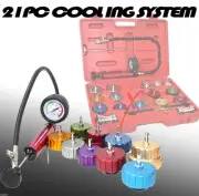 Auto Car Cooling System 21PC Radiator & Color Cap Pressure Pump Gauge Tester Kit