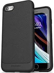 Encased Thin Armor for iPhone SE 2022 Case (3rd Gen) Slim Fit Phone Case (Fits iPhone SE 2020/2022) Matte Black