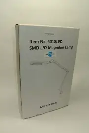 60 SMD LED ARTICULATED MAGNIFIER LAMP FOR DESK 4.5" LENSE [WHSE2.28d]