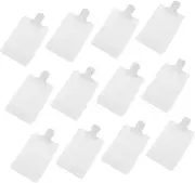 DECORNIJIA 12Pcs Refillable Lotion Storage Pouch Space Saving Travel Containers for Cosmetics Lightweight Durable for Travel Outdoor Use Capacity White