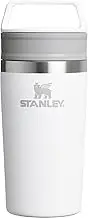 Stanley Cafe to Go Travel Mug 12 oz | Leakproof Two-Part Drink Through Lid | Tumbler Cup for Coffee, Tea and Drinks | Insulated Stainless Steel Coffee Mug | BPA-Free | Frost