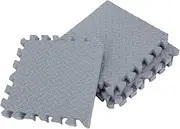 4 Pieces Soft Gym Flooring Mats Interlocking Exercise Mats Eva Foam Protective Pads for Home Garage Pool