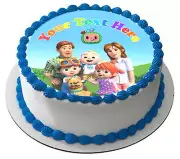 Cocomelon Edible Image Topper for Cake. Edible Pre Cut Sticker.