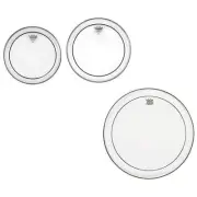 Pinstripe Clear PrePack Drum Head Pack 10"/12"/16"