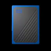 WD My Passport GO Portable SSD, 1TB, USB 3.0, speeds up to 400 MB/s, Cobalt Blue